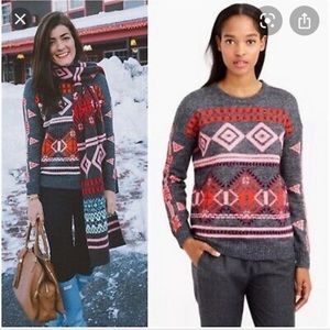 J Crew Fair isle ski sweater